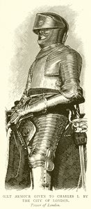 Gilt Armour given to Charles I by the City of London by English School
