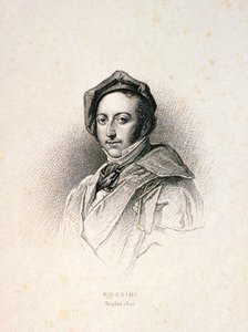 Gioacchino Antonio Rossini (1792-1868) 1820 by English School