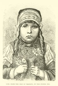 Girl from the Isle of Marken, in the Zuider Zee by English School