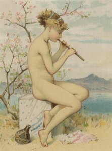 Girl Playing the Recorder