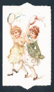 Girls Dancing with Tambourines