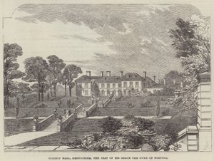 Glossop Hall, Derbyshire, the Seat of His Grace the Duke of Norfolk by English School