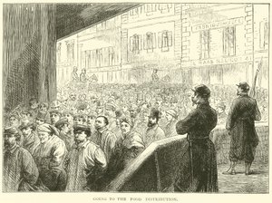 Going to the Food Distribution, March 1871 by English School