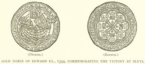 Gold Noble of Edward III, 1344, Commemorating the Victory at Sluys by English School