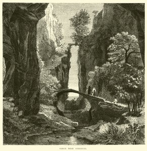 Gorge Near Sorrento by English School