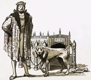 Gothic dog kennel by English School