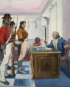 Governor Bligh of New South Wales arresting John Macarthur by English School