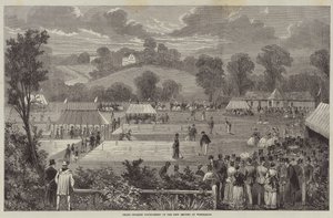 Grand Croquet Tournament on the New Ground at Wimbledon by English School