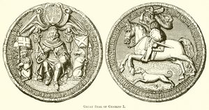 Great Seal of Charles I by English School