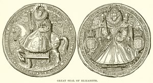 Great Seal of Elizabeth by English School