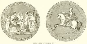 Great Seal of George IV by English School