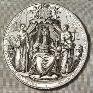 Great Seal of King George I by English School