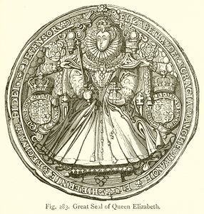 Great Seal of Queen Elizabeth by English School