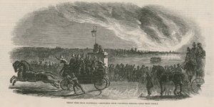 Great Fire Near Battersea by English School