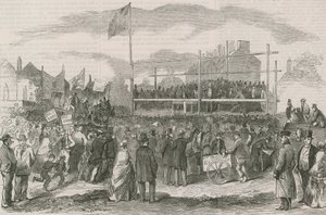 Great Open Air Demonstration Against the Chelsea New Bridge Toll by English School