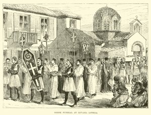Greek Funeral at Levadia, Attica