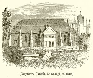 Greyfriars Church, Edinburgh, in 1640