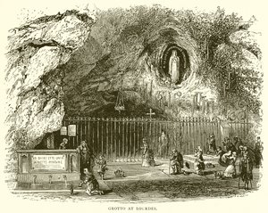 Grotto at Lourdes by English School