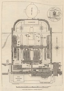 Ground Plan of the International Fisheries Exhibition, South Kensington by English School
