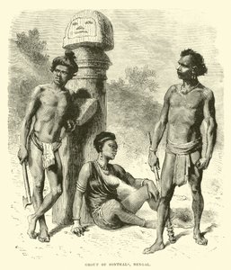 Group of Sonthals, Bengal by English School