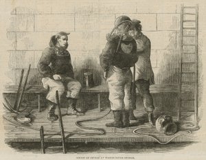 Group of Divers at Westminster Bridge