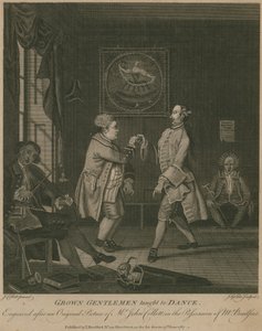 Grown Gentlemen Taught to Dance by English School