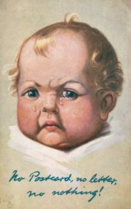 Grumpy baby crying