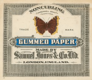Gummed Paper, made by Samuel Jones & Co Ltd, London by English School