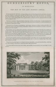 Gunnersbury House, Middlesex, seat of the late Princess Amelia by English School