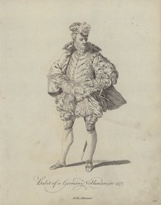 Habit of a German Nobleman in 1577 by English School