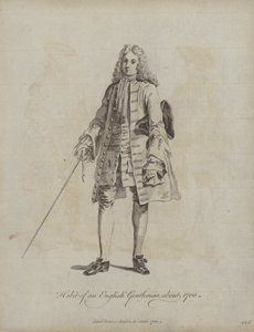Habit of an English Gentleman about 1700 by English School