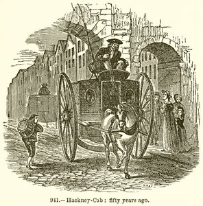 Hackney-Cab: Fifty Years Ago by English School