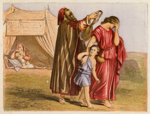 Hagar and Ishmael by English School