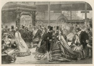 Half-Crown Day at the International Exhibition 1862 by English School