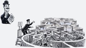 Hampton Court Maze by English School