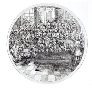 Handel Conducting an Oratorio by English School