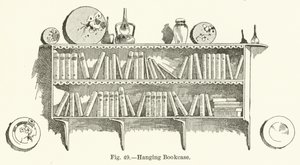 Hanging Bookcase by English School