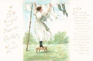 Hanging out the washing by English School