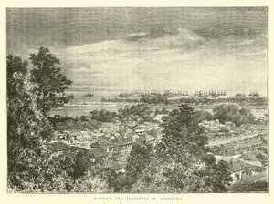 Harbour and Roadstead of Yokohama by English School