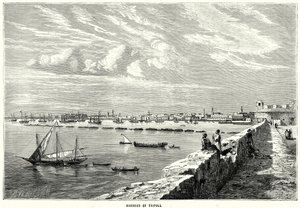 Harbor of Tripoli by English School