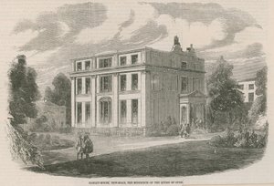 Harley House, New Road, London, the Residence of the Queen of Oude