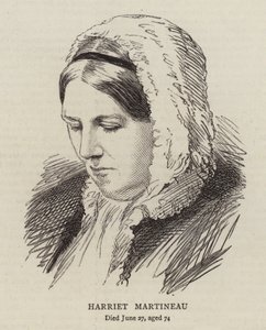 Harriet Martineau (engraving) by English School