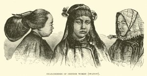Head-dresses of Chinese Women, Swatow by English School