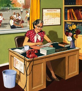 Headmistress of a school by English School