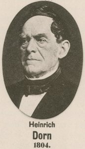Heinrich Dorn (engraving) by English School