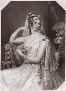 Helen, wife to Menelaus (Troilus and Cressida) in - Gallery of the women of Shakespeare, collection of forty-five serious portraits by early London artists, enriched with critical and literary notices around 1838 by English School