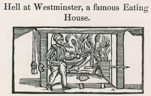 Hell at Westminster, a Famous Eating House by English School