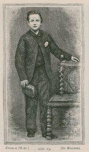 Henry Arthur Jones, playwright, aged 13 by English School