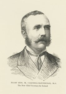 Henry Campbell-Bannerman as Chief Secretary for Ireland (engraving) by English School