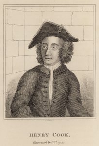 Henry Cook, Executed 6 December 1741 by English School
